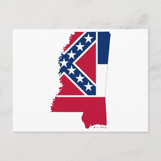 MISSISSIPPI MAP BRIEFKAART (Voorkant)
