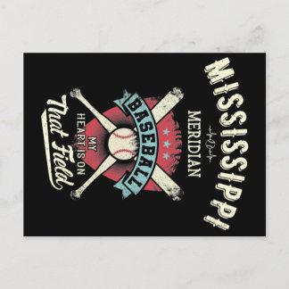 Mississippi Meridian Baseball Briefkaart
