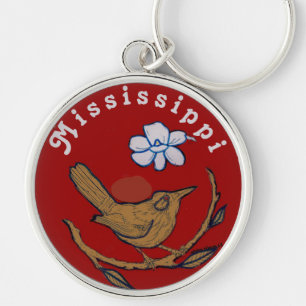 Mississippi Mocking Bird State Sleutelhanger
