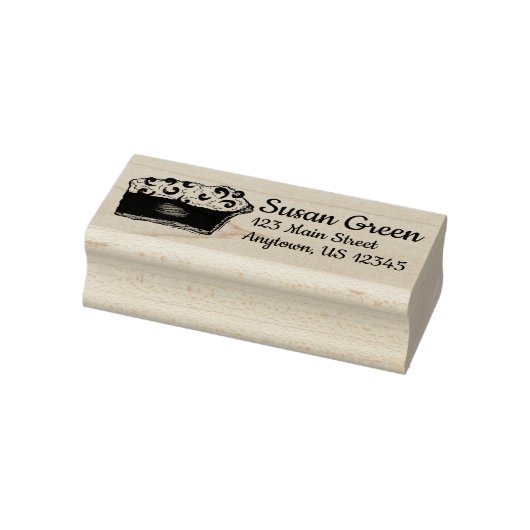 Mississippi MS Chocolate Mud Pie Mudpie Slice Food Rubberstempel (Stempel)
