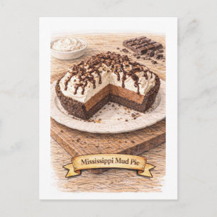 Mississippi Mud Pie (Amerikaanse Eetserie) Briefkaart