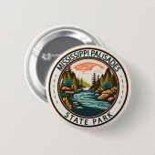 Mississippi Palisades State Park Badge Illinois (Devant & derrière)