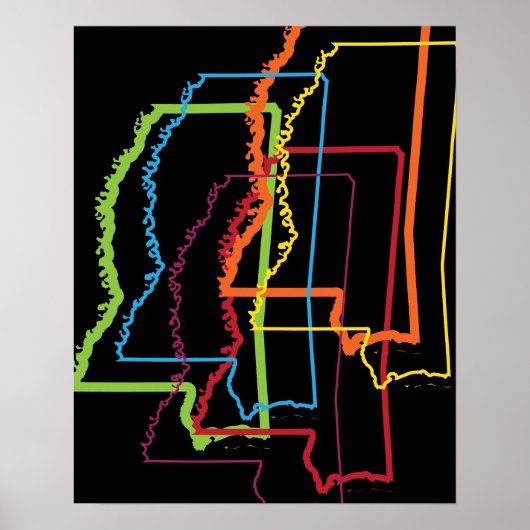 mississippi pride blur poster (Voorkant)