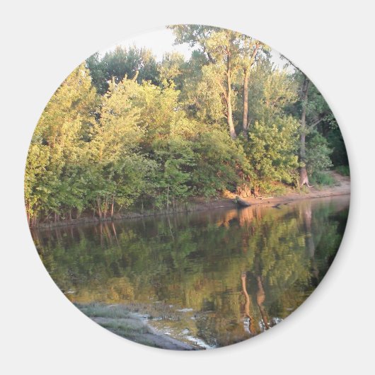 Mississippi Reflection Photo Magnet Magneet (Voorkant)