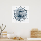 Mississippi Reizen. Adventure. Ontdekking Poster (Keuken)