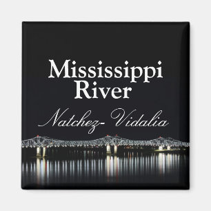 Mississippi River Bridge - Natchez Vidalia magnet Magneet