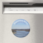 Mississippi River, Dubuque Iowa Magnet souvenir (In Situ (Lave-vaisselle))