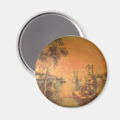Mississippi River Magnet Magneet (Voorkant / Achterkant)