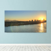 Mississippi River Sunset Canvas Afdruk (Insitu (Houten vloer))
