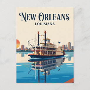 Mississippi rivier Louisiana Briefkaart