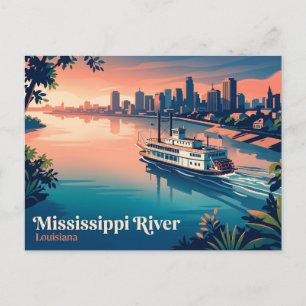 Mississippi rivier VS Briefkaart