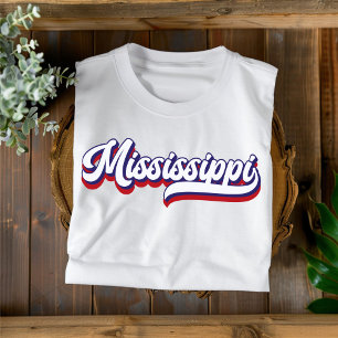 Mississippi Rood Wit en Blauw T-shirt