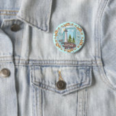 Mississippi Shells Lighthouse  Ronde Button 5,7 Cm (In situ)