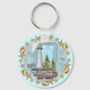 Mississippi Shells Lighthouse sleutelhanger