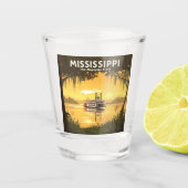 Mississippi Shot Glas (Voorkant)