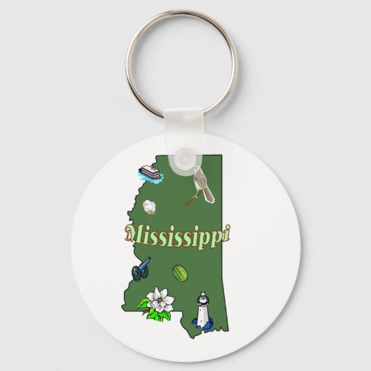 Mississippi Sleutelhanger (Voorkant)