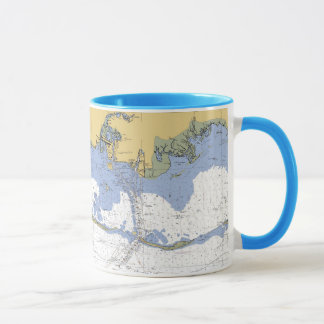 Mississippi Sound Biloxi Nautical Chart markeert M Mok