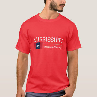 MISSISSIPPI Staat met Vlag T-shirt