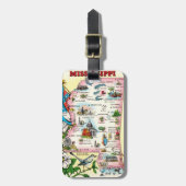 Mississippi State Bagagelabel (Voorkant verticaal)