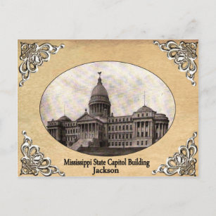Mississippi State Capitol Ancienne carte postale