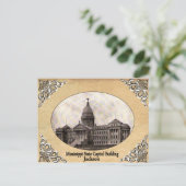 Mississippi State Capitol Old Briefkaart (Staand voorkant)