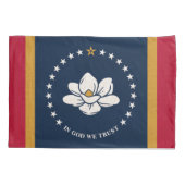Mississippi State Flag Print Patriot Kussensloop (Achterkant)