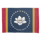 Mississippi State Flag Print Patriot Kussensloop (Voorkant)