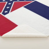 MISSISSIPPI STATE FLAG SHERPA DEKEN (3/4)
