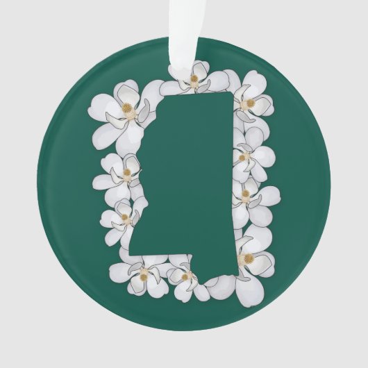 Mississippi State Flower Ornament (voorkant)