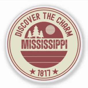 Mississippi State - Magnolia State Cadeau Sticker