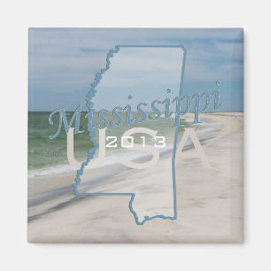 Mississippi State USA Travel Souvenir Magnet Magneet