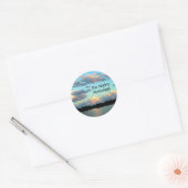 Mississippi Sunrise Ronde Sticker (Envelop)