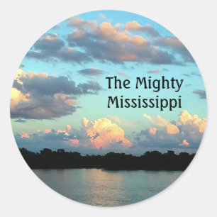 Mississippi Sunrise Ronde Sticker