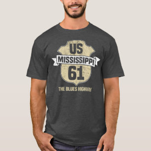 Mississippi US 61 The Blues Highway T-shirt
