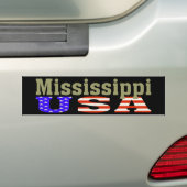 Mississippi USA. Bumpersticker (Op auto)