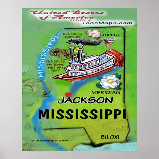 Mississippi USA Poster (Voorkant)