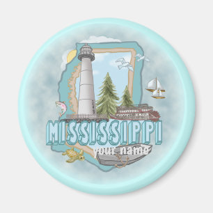Mississippi Vuurtoren magneet