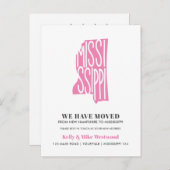 MISSISSIPPI We hebben New address New Home verplaa Briefkaart (Voorkant / Achterkant)