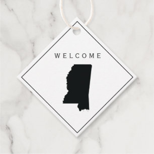 Mississippi Welcome Bag Gift Label, Wedding Weeken Bedankjes Labels