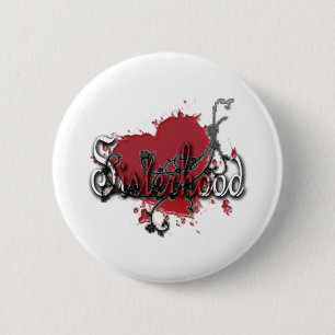 MissMissyLue's Sisterhood Grunge Pin Ronde Button 5,7 Cm