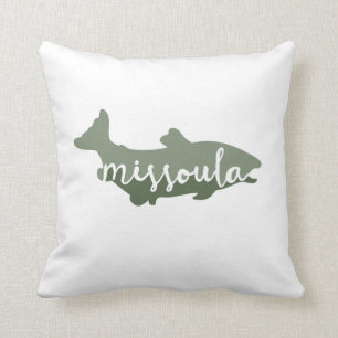 Missoula, coussin de pêche de truite du Montana