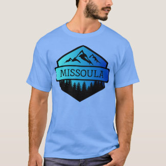 Missoula Montana Bergen en bomen T-shirt