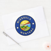 Missoula Montana Vierkante Sticker (Envelop)