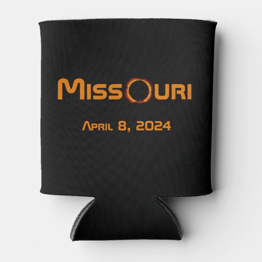 Missouri 2024 totale zonsverduistering blikjeskoeler (Voorkant)