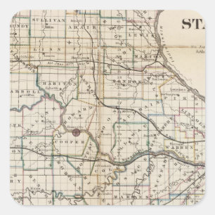 Missouri 2 vierkante sticker