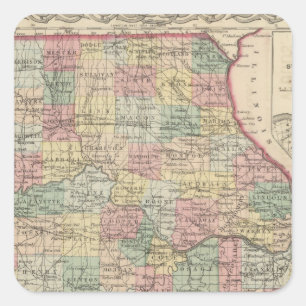 Missouri 4 vierkante sticker