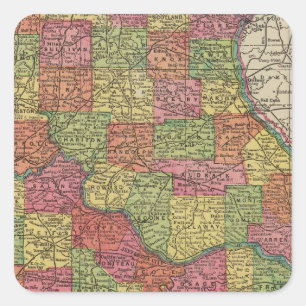 Missouri 8 vierkante sticker