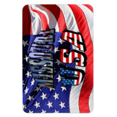 Missouri Afbeelding en USA Text Magneet (Verticaal)