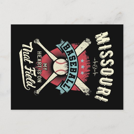 Missouri Baseball Briefkaart (Voorkant)