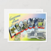 Missouri  Big Letters Briefkaart (Voorkant / Achterkant)